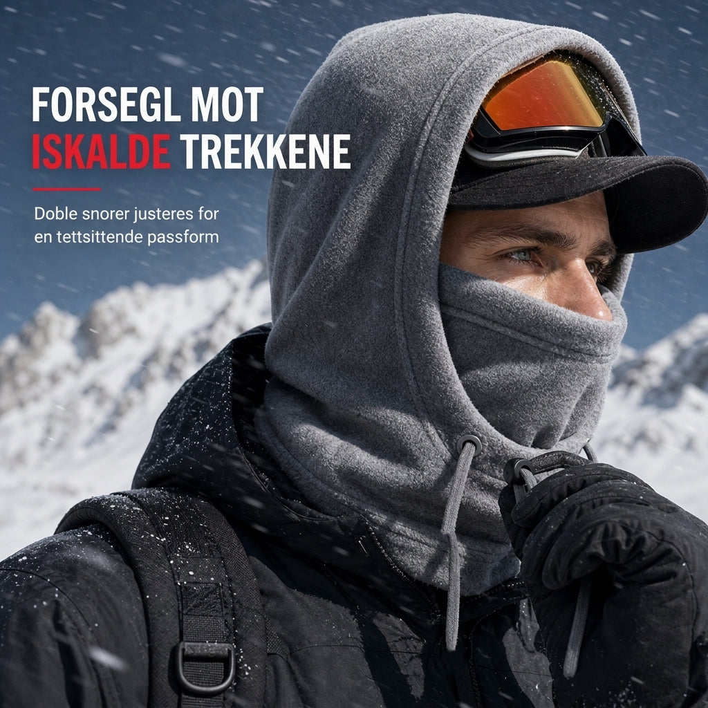 ❄️ 50% RABATT | Varm fleece-balaklava – vindtett ansiktsmaske med justerbar passform