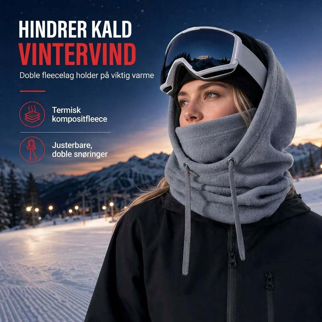❄️ 50% RABATT | Varm fleece-balaklava – vindtett ansiktsmaske med justerbar passform