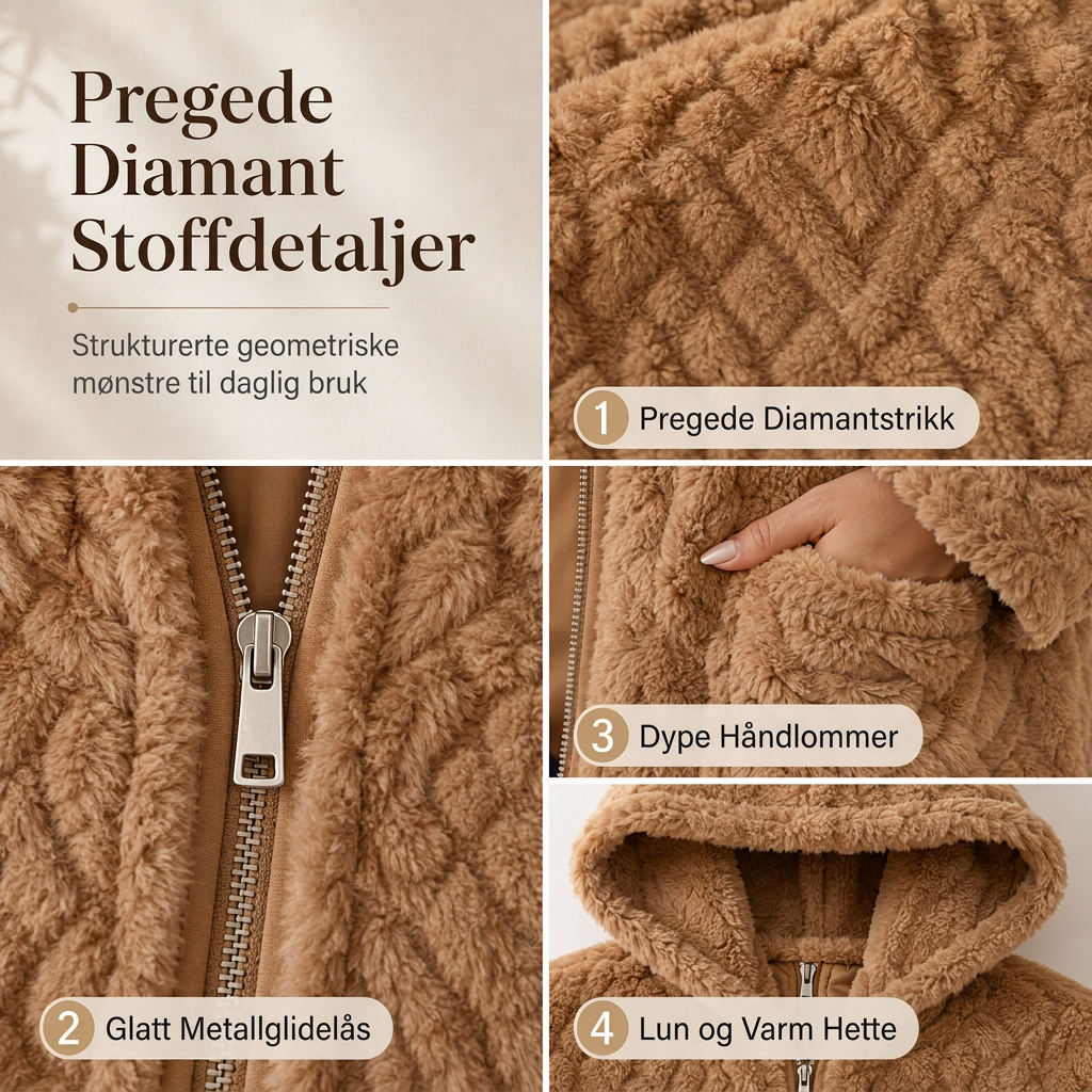 Plysjjakke ekstra produktbilde