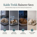 🐾 50% RABATT | Varm kjæledyrhule med myk plysj – sovepose for katt & liten hund