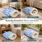 🐾 50% RABATT | Varm kjæledyrhule med myk plysj – sovepose for katt & liten hund