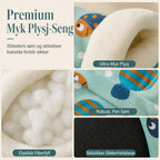 🐾 50% RABATT | Varm kjæledyrhule med myk plysj – sovepose for katt & liten hund