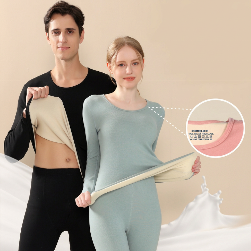 🔥 50 % RABATT ❄️ Termoundertøysett med 4-veis stretch – varm, elastisk overdel & bukse for dame og herre